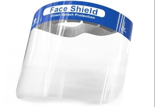 Anti Dizziness PET Wrap Around Protective Face Shield