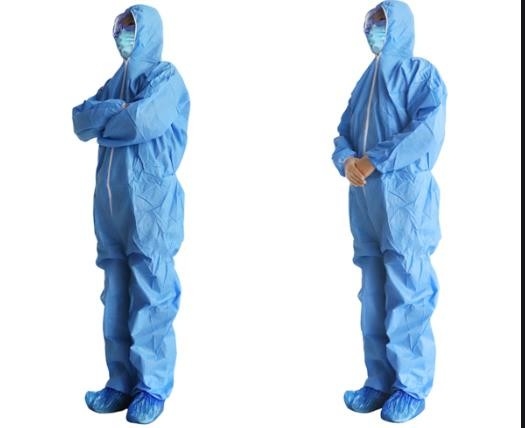 Fluid Resistant Breathable SMS Disposable Isolation Gowns