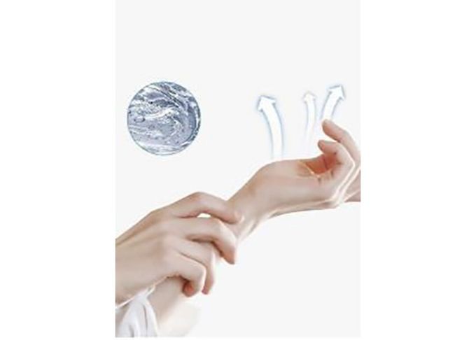 Sanitizer anti-bacteriano transparente 2 da mão dos adultos