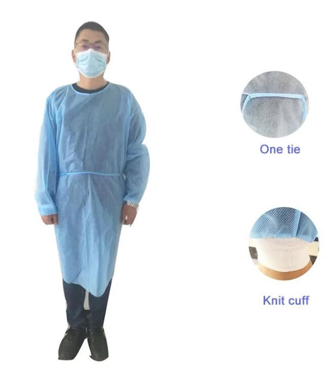 Roupa descartável 0 do isolamento do uso civil não estéril